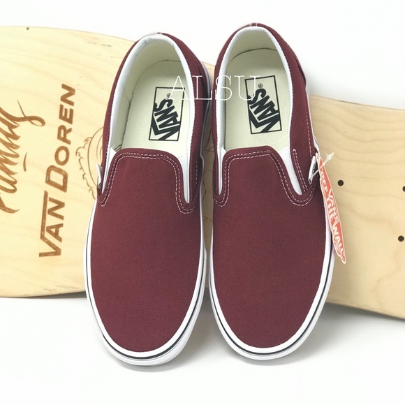 VANS Classic Slip On Madder Brown White W AUTHENT - Picture 5 of 7